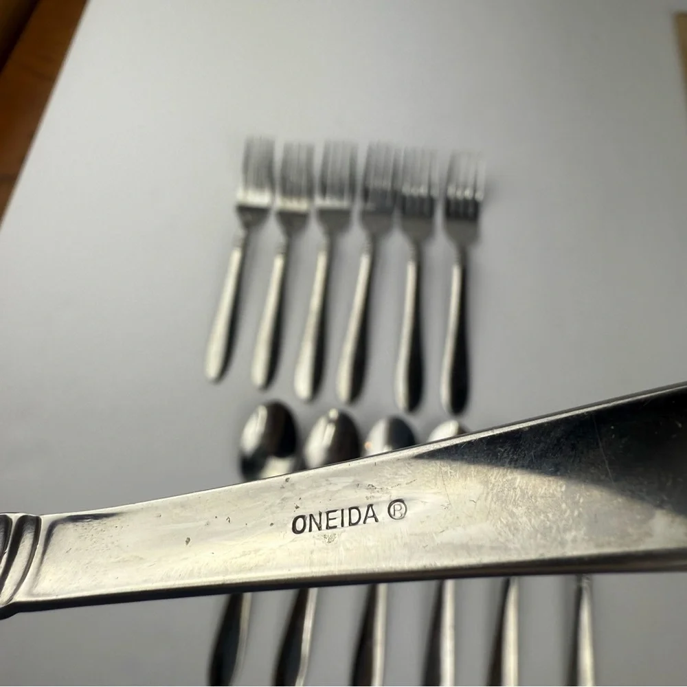 Oneida BANBURY Stainless Flatware Lot Of 13 Pieces Silverware Utensils